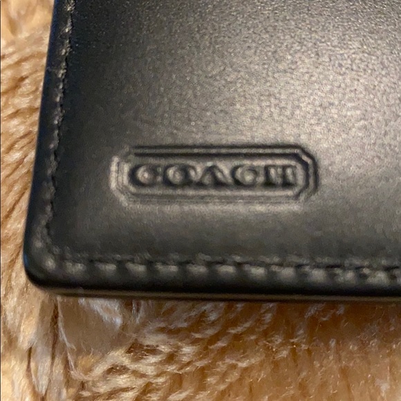 NEW Coach Black Leather Wallet - Picture 4 of 6